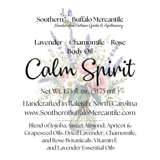 Calm Spirit Body Oil | Lavender Botanical Moisturizing Oil