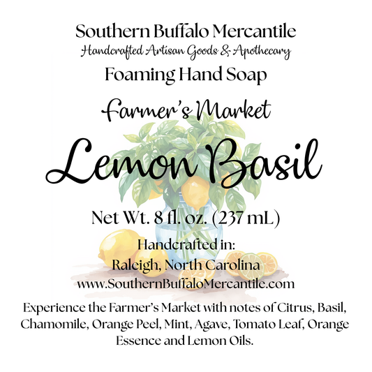 Farmer's Market Lemon Basil Foaming Hand Soap