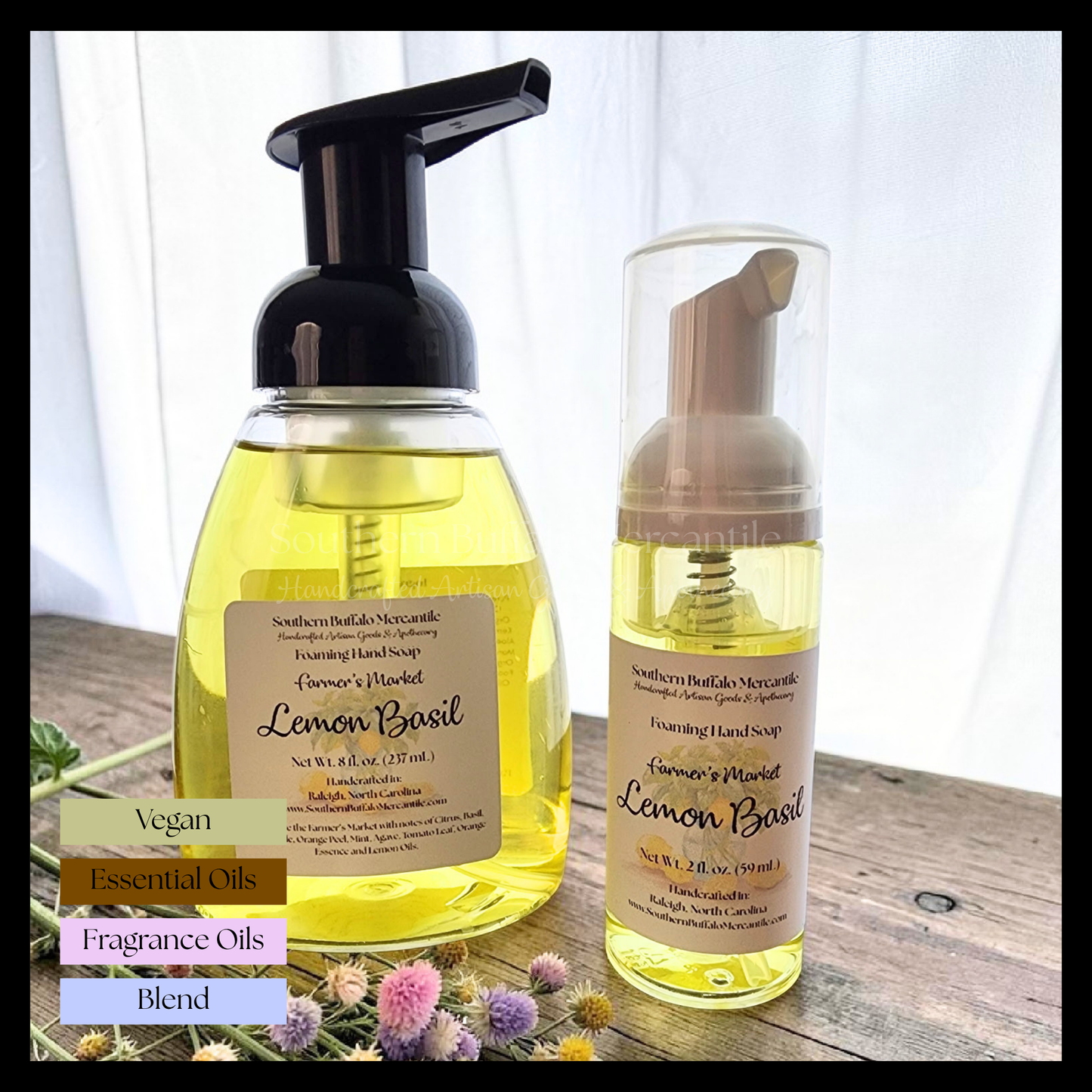 Farmer's Market Lemon Basil Foaming Hand Soap