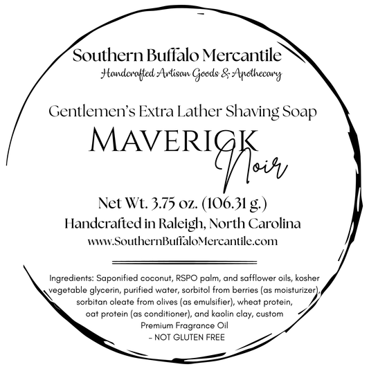 Maverick Noir I  Gentlemen's Extra Lather Shaving Soap