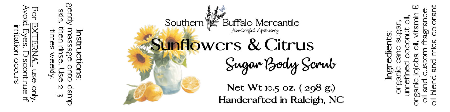 Sunflowers & Citrus Sugar Body Scrub
